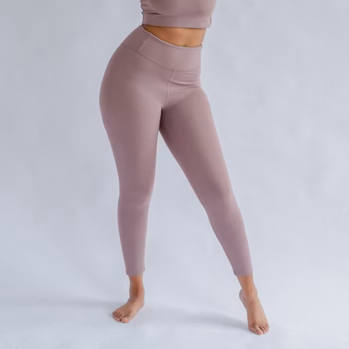 Yogaleggings FLOAT High Rise Long Fog - Girlfriend Collective