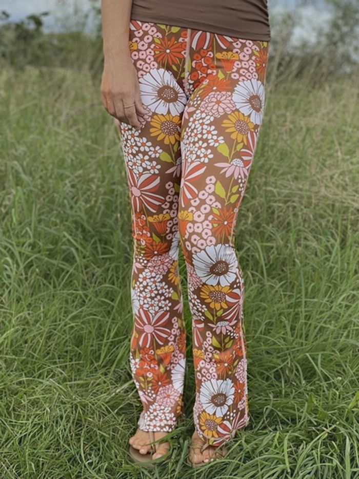 Yogaleggings Flares Hippie Garden - Soul Factory