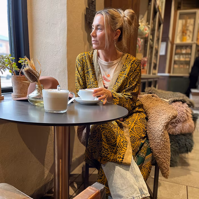 Kimono VÄNDBAR återvunnet silke Nr 141
