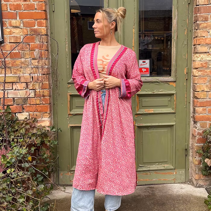 Kimono VÄNDBAR återvunnet silke Nr 157