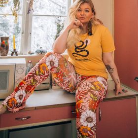 Yogaleggings Flares Hippie Garden - Soul Factory