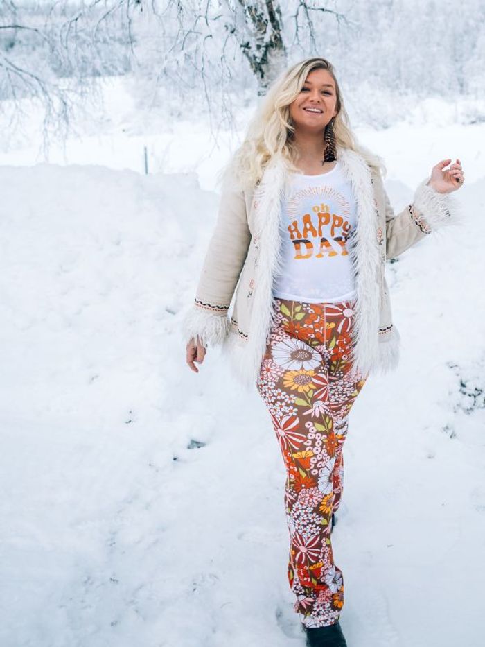 Yogaleggings Flares Hippie Garden - Soul Factory