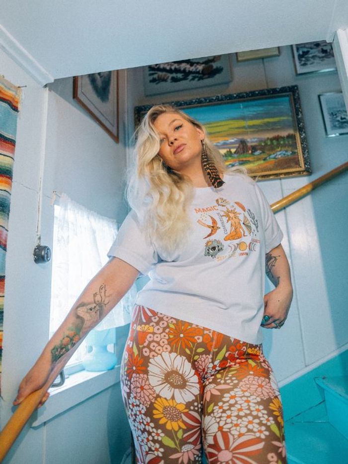 Yogaleggings Flares Hippie Garden - Soul Factory