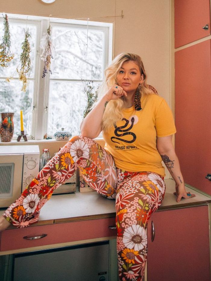 Yogaleggings Flares Hippie Garden - Soul Factory