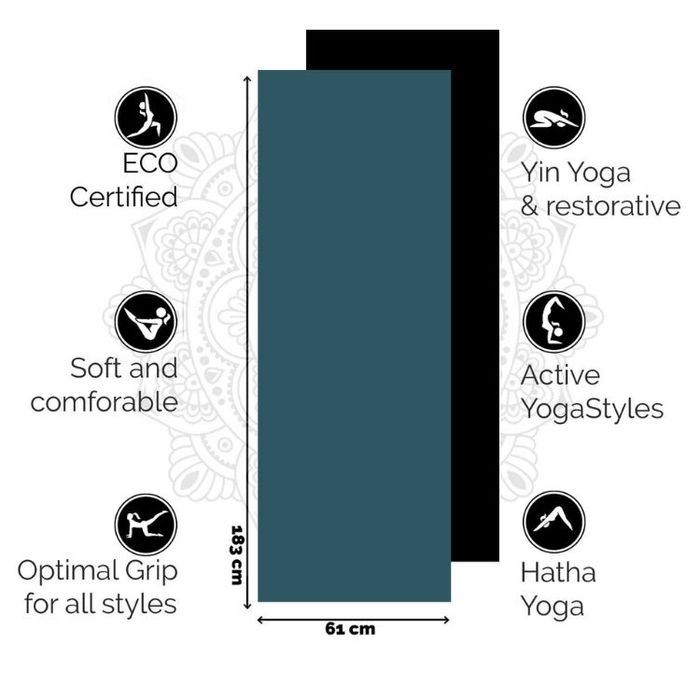 Yogamatta Eco TPE 6mm Brilliant Blue - Love Generation