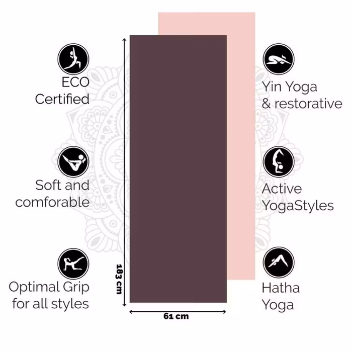 Yogamatta Eco TPE 6mm Passionate Purple - Love Generation