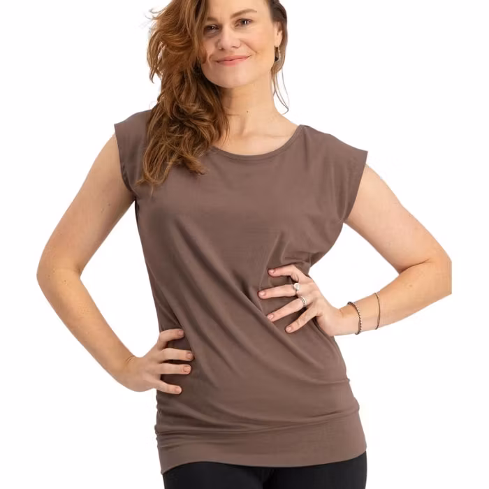 Yogatopp Asana Tee Clay - Urban Goddess