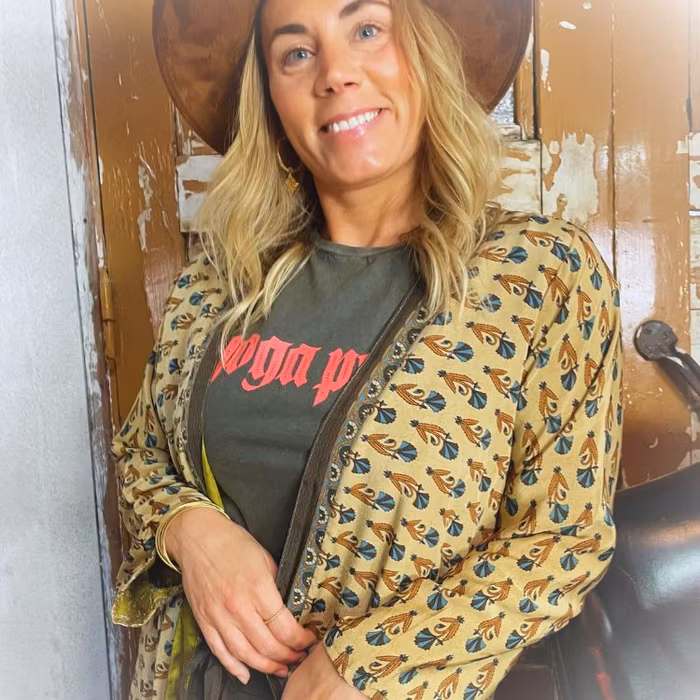 Kimono VÄNDBAR återvunnet silke Nr 207