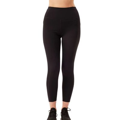 Yogaleggings Pocket High Rise 7/8 Black - Girlfriend Collective