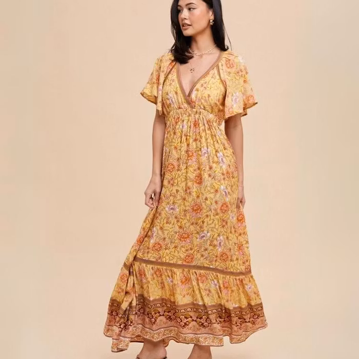 Klänning Yellow Bliss Maxidress