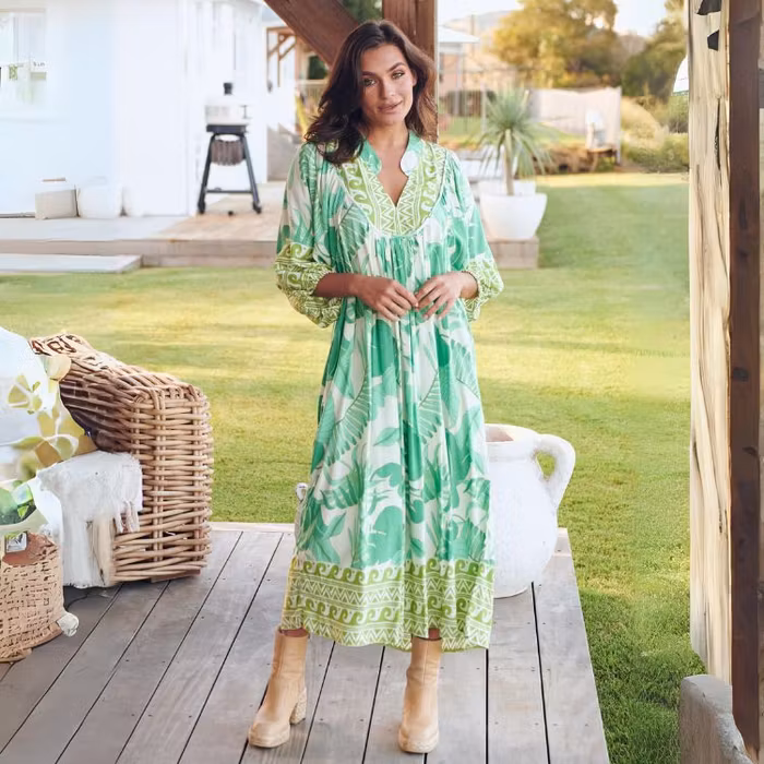 Klänning Palmetto Print Boheme Midi - Jaase