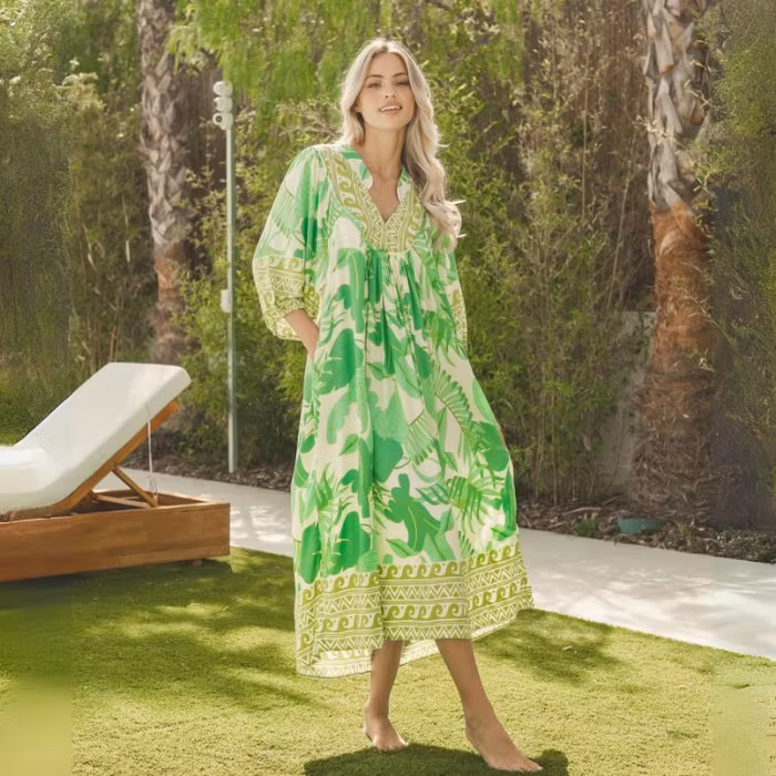 Klänning Palmetto Print Boheme Midi - Jaase