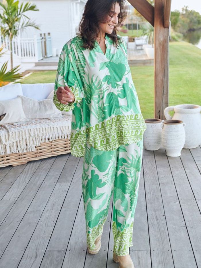 Byxor Palmetto Print Jax Pants - Jaase
