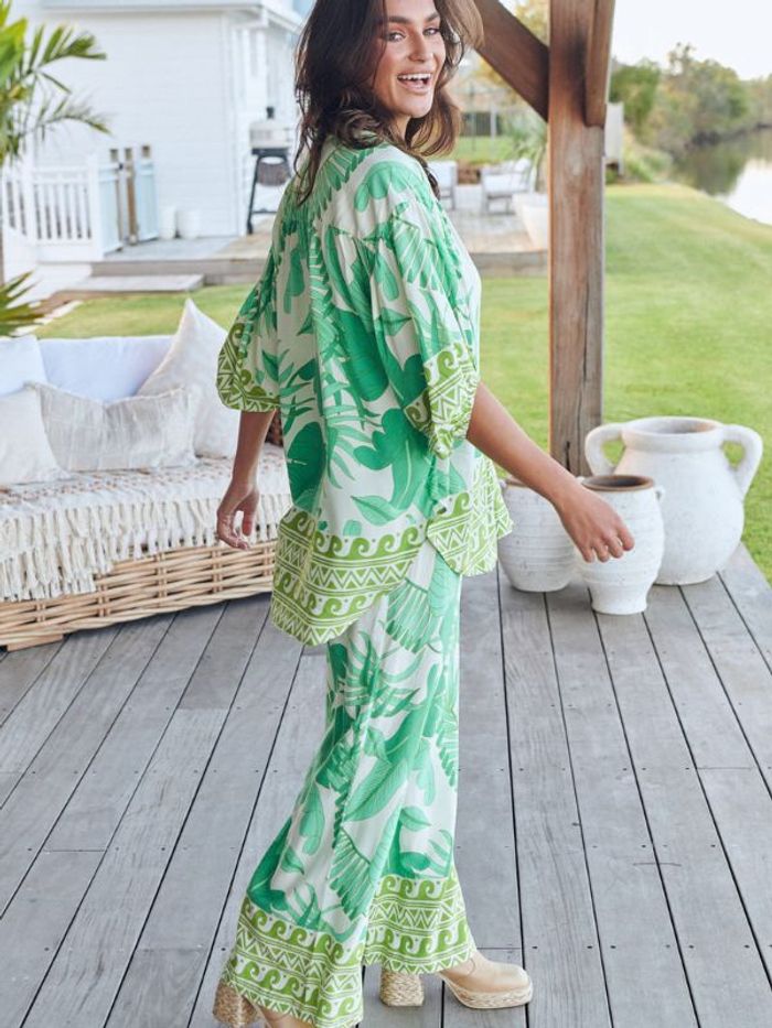 Byxor Palmetto Print Jax Pants - Jaase