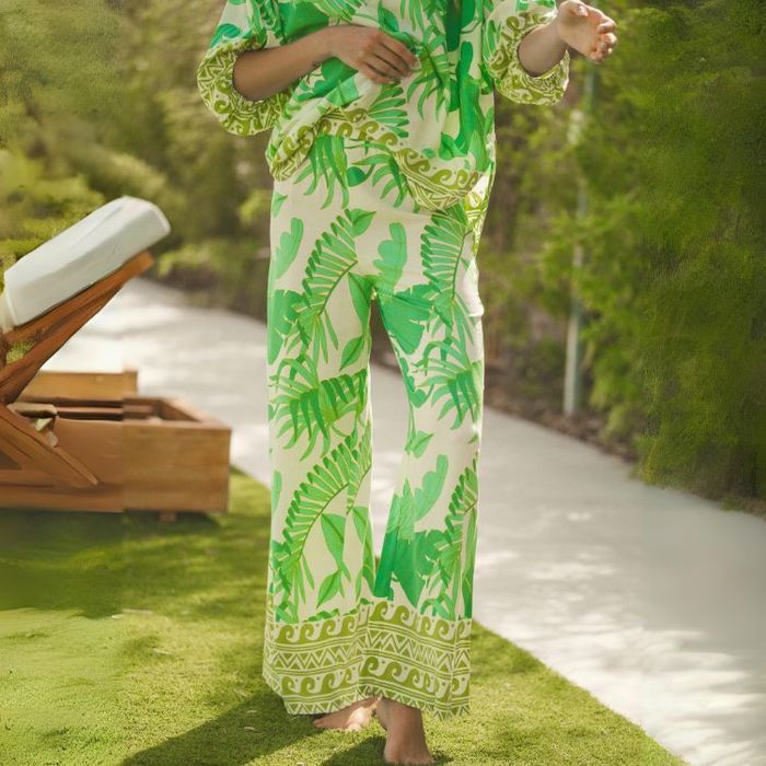 Byxor Palmetto Print Jax Pants - Jaase