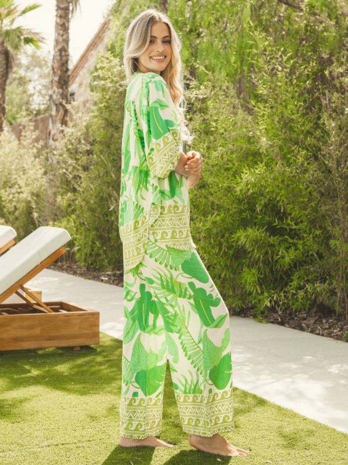 Blus Palmetto Print Gypsea Blouse - Jaase