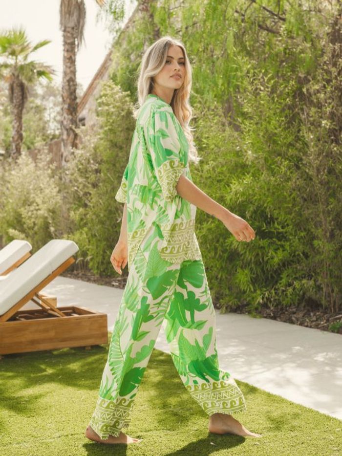 Blus Palmetto Print Gypsea Blouse - Jaase