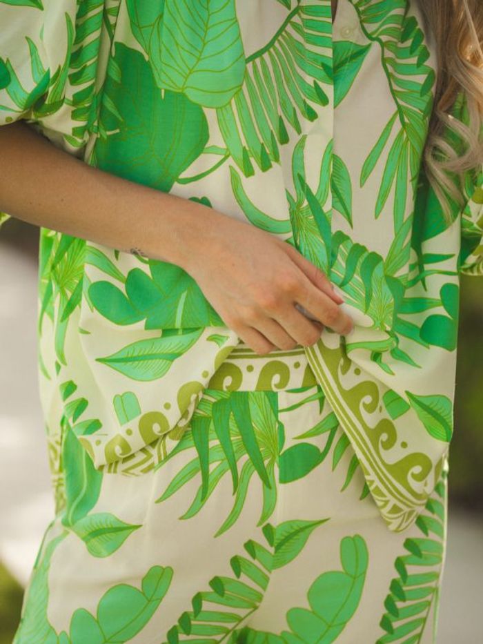 Blus Palmetto Print Gypsea Blouse - Jaase