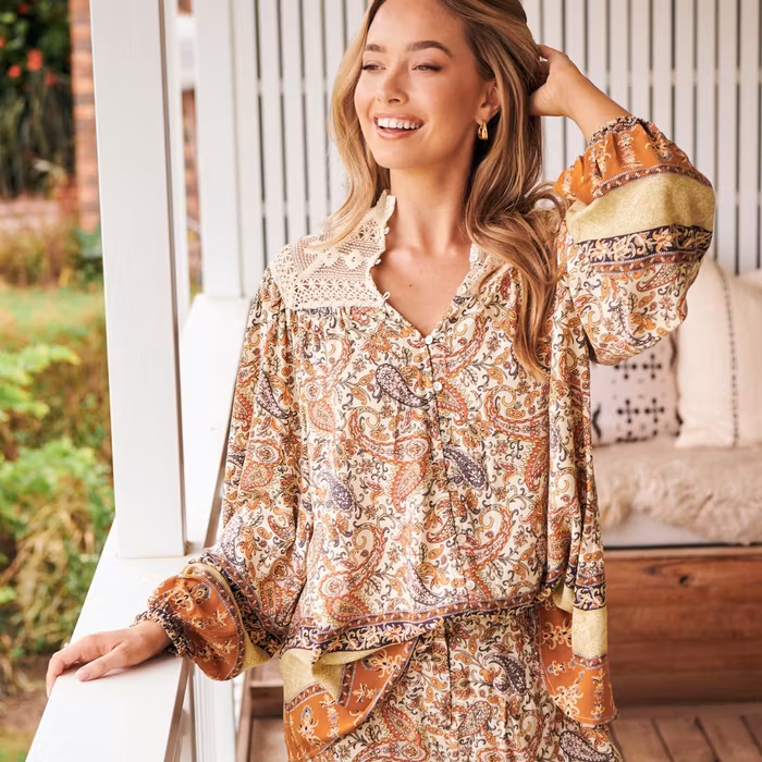 Blus Oakie Print Florence blouse - Jaase