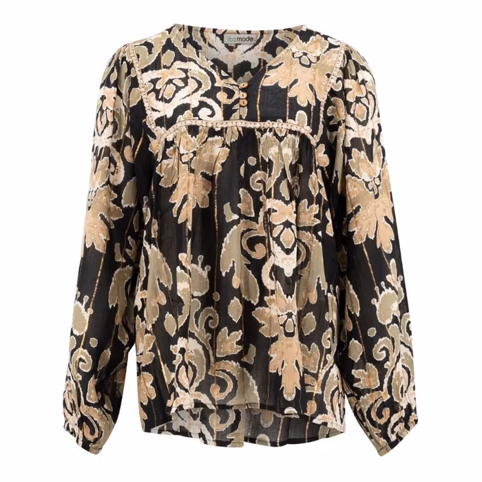 Blus Kiki Baroque Black - Ibz Mode
