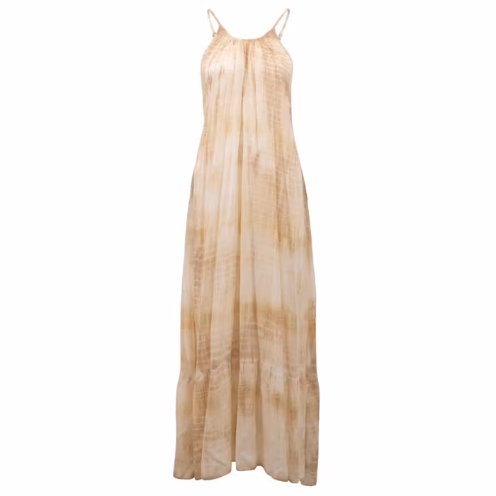 Klänning Mina Taupe tye dye Dress - Ibz Mode