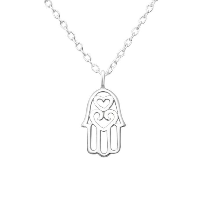 Halsband äkta silver Hamsa Mini