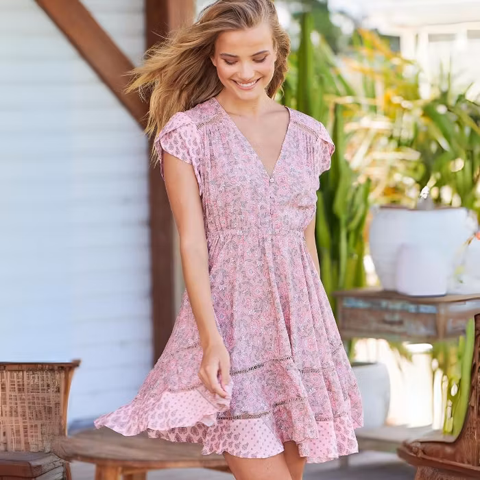 Klänning Rosabella print Montana mini - Jaase