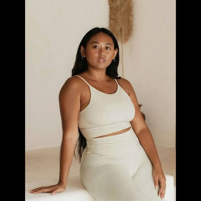 Yoga-BH Ester Bamboo Crop Top Oatmeal - Studio K