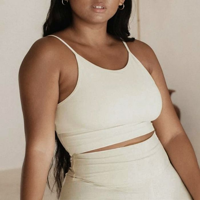 Yoga-BH Ester Bamboo Crop Top Oatmeal - Studio K