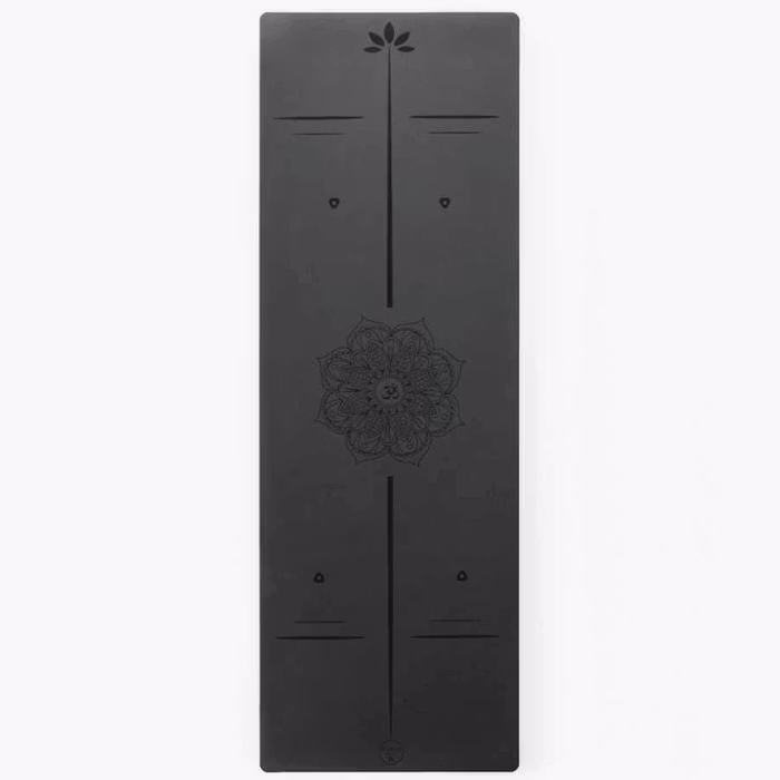 Yogamatta Mandala Black 183x61 cm 4 mm + Yogaväska - Vackraliv Yoga