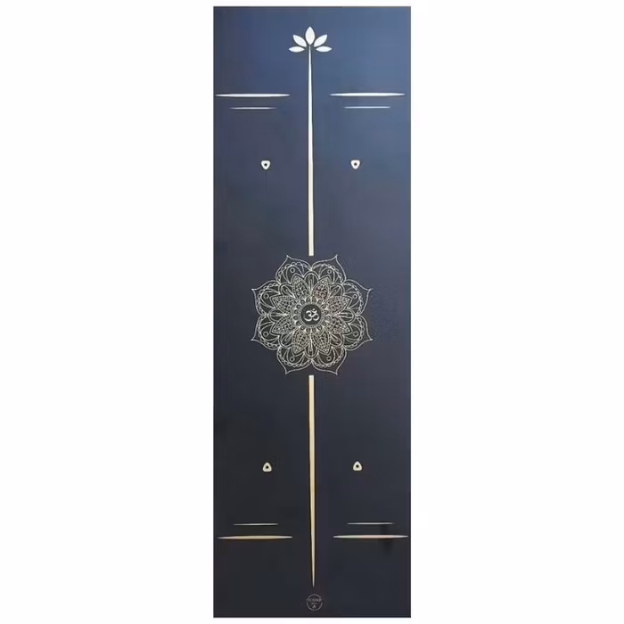 Yogamatta Mandala Gold 183x61 cm 4 mm + Yogaväska - Vackraliv Yoga