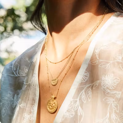 Halsband Mini Mandala Gold - Satya Halsband Mini Mandala Gold - Satya