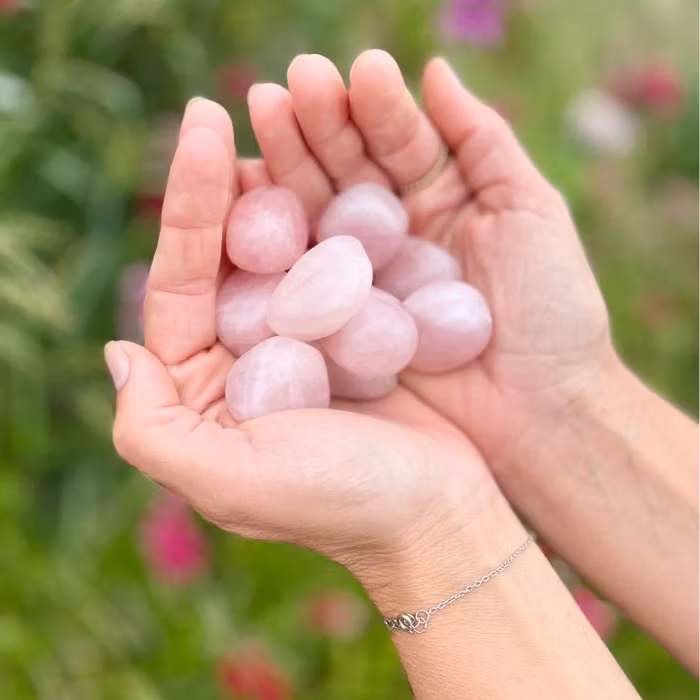 Rosenkvarts kristall Tumlad Large