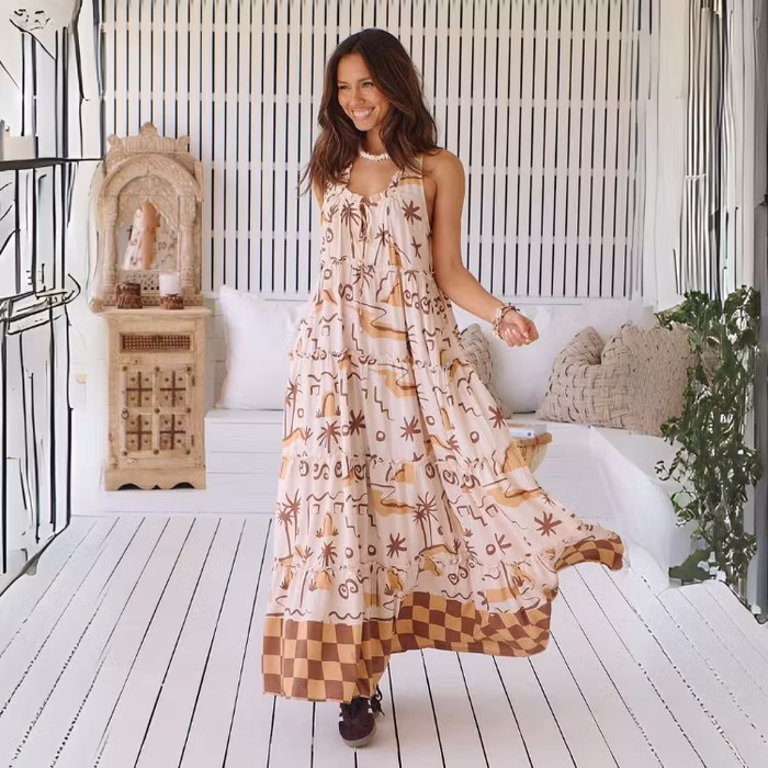 Klänning Bora Bora Print Erryn Maxi  - Jaase
