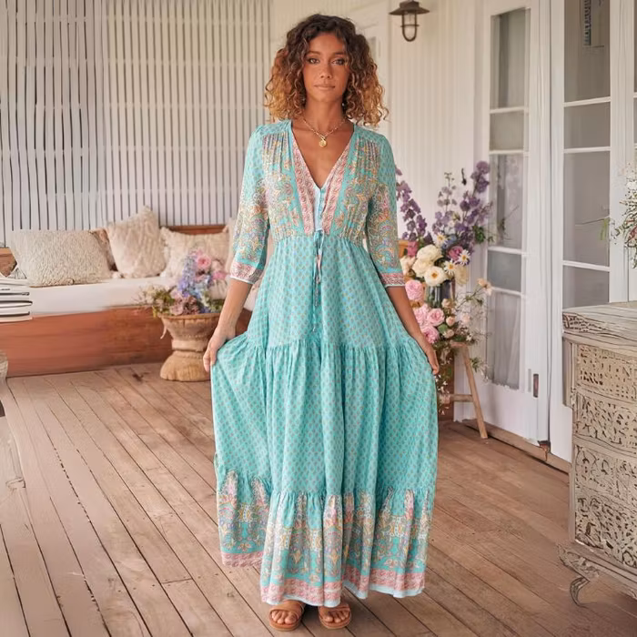 Klänning Atlantis Print Tessa Maxi dress - Jaase