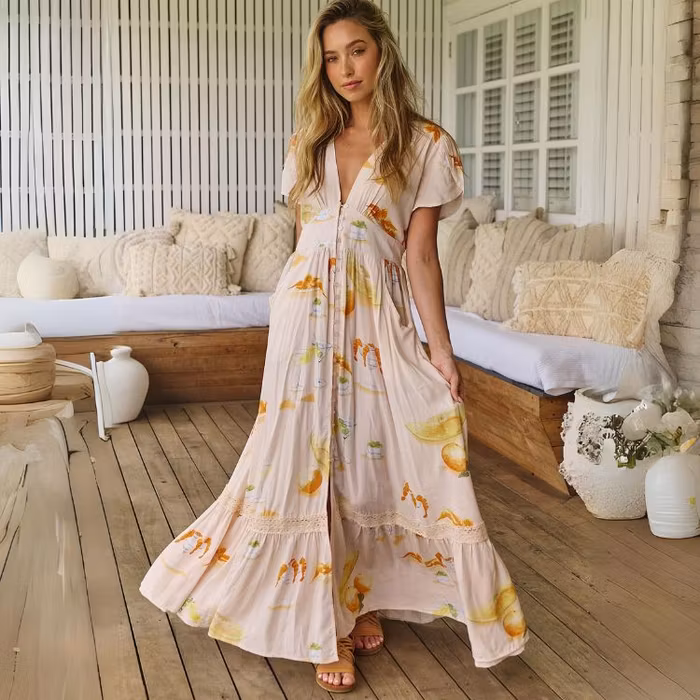 Klänning Summer Spritz Print Tabitha Maxi - Jaase