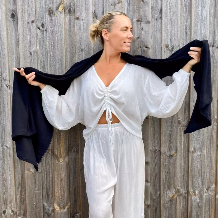Sarong/scarf Black - Mad Peach