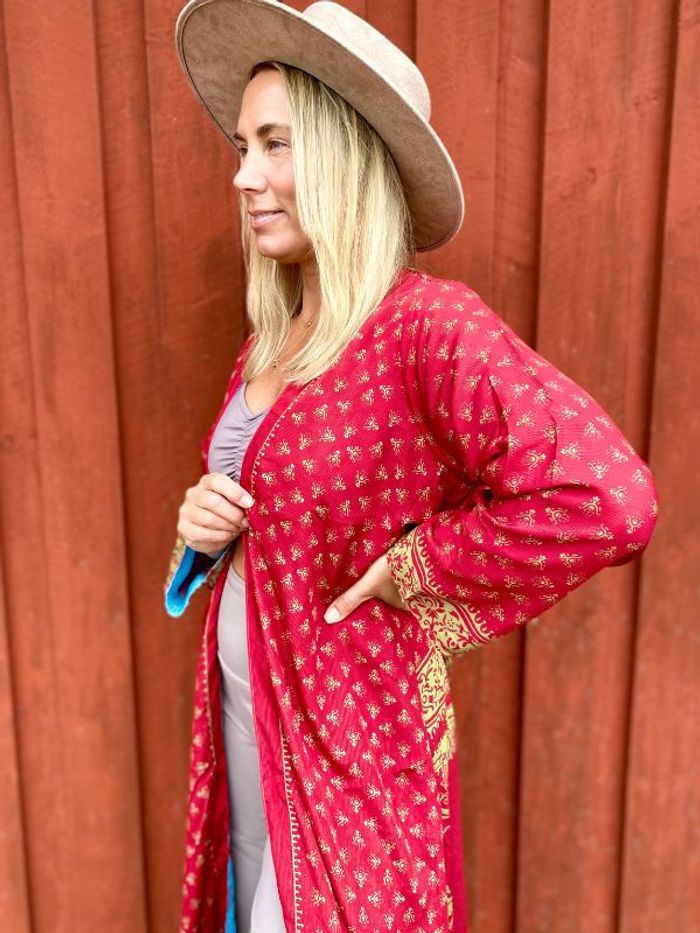 Kimono VÄNDBAR återvunnet silke Nr 173