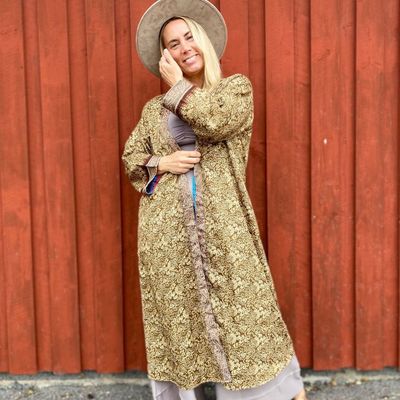 Kimono VÄNDBAR återvunnet silke Nr 205