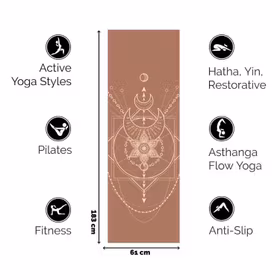 Yogamatta Sacred Extra Thick Earth 6mm - Love Generation Yogamatta Sacred Extra Thick Earth 6mm - Love Generation