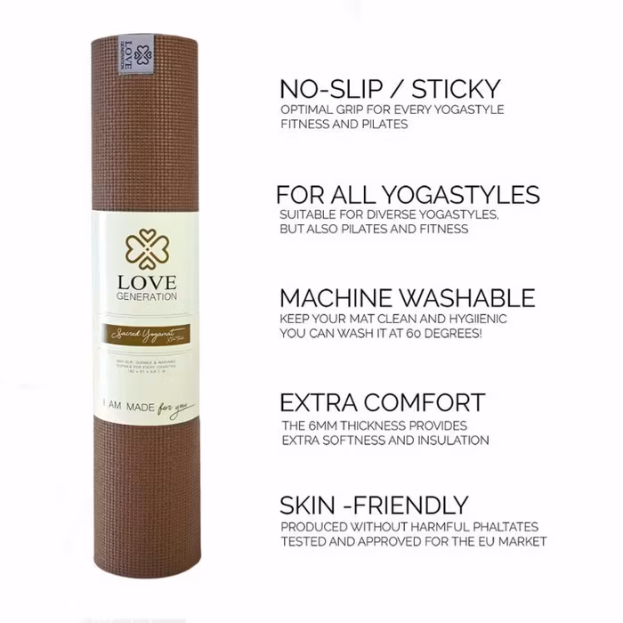 Yogamatta Love Extra Thick Earth 6mm - Love Generation
