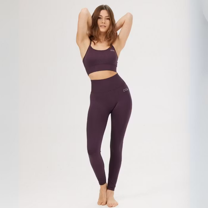 Yogaleggings Seamless SESH Midnight Plum - DOM