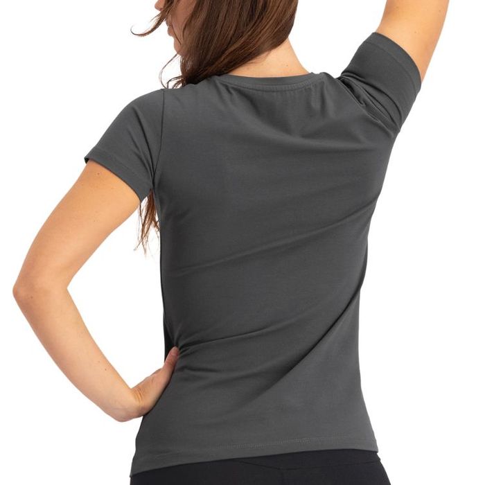 Yogatopp Hamsa Core Tee Ash - Urban Goddess