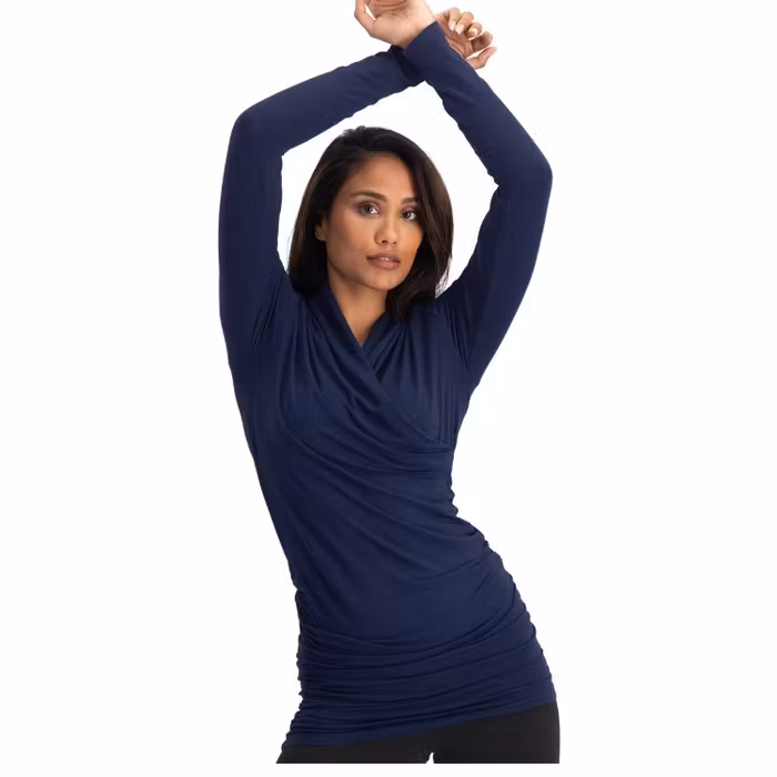 Yogatröja Good Karma longsleeve Midnight - Urban Goddess