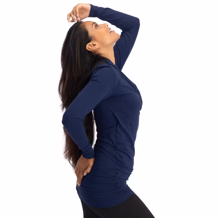 Yogatröja Good Karma longsleeve Midnight - Urban Goddess