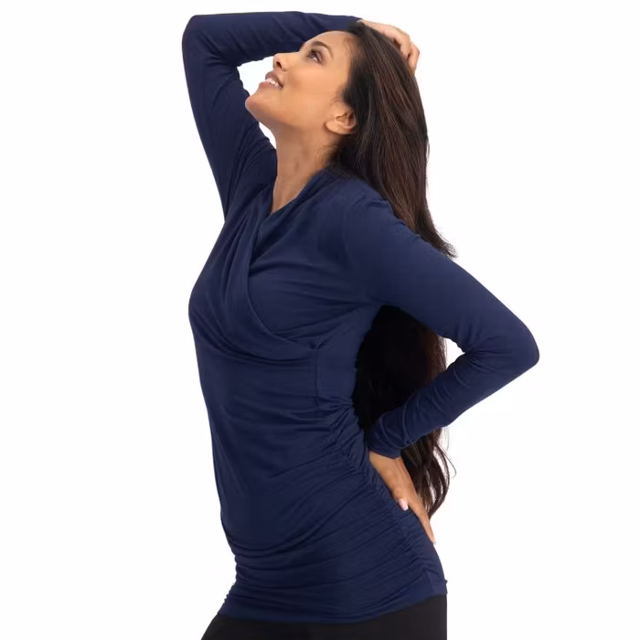 Yogatröja Good Karma longsleeve Midnight - Urban Goddess