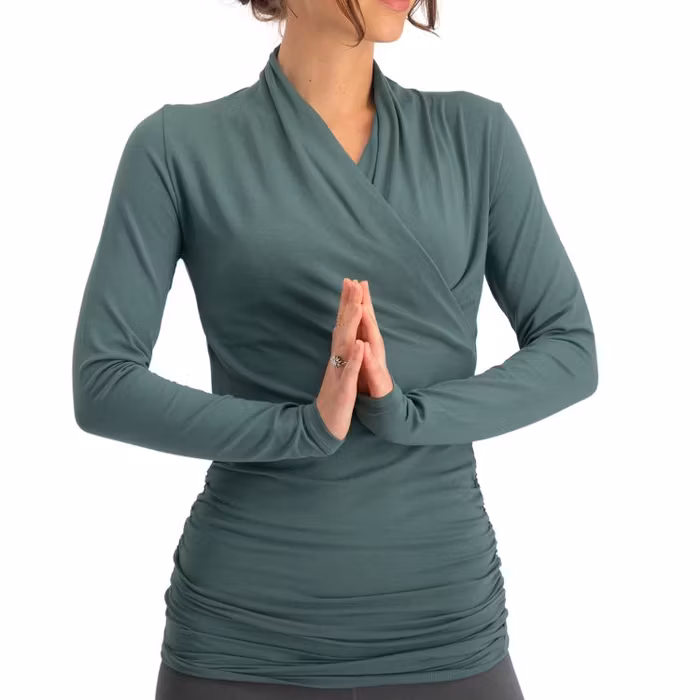 Yogatröja Good Karma longsleeve Forest - Urban Goddess