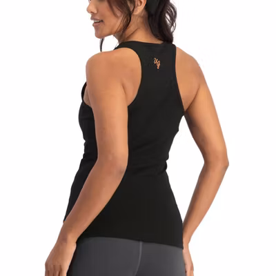 Yogalinne Om Core Tank Black - Urban Goddess Yogalinne Om Core Tank Black - Urban Goddess