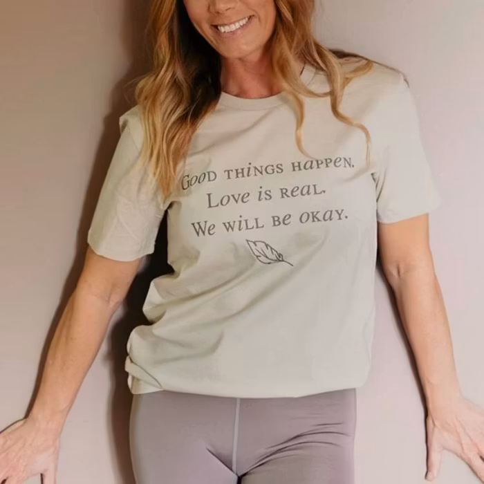 T-shirt Unisex "Good things happens" Desert Sand - Soul Factory