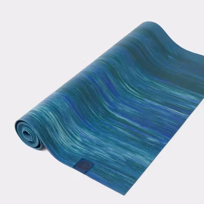 Yogamatta eKO SuperLite Travelmat 1,5 mm Blue Toad Marble - Manduka Yogamatta eKO SuperLite Travelmat 1,5 mm Blue Toad Marble - Manduka